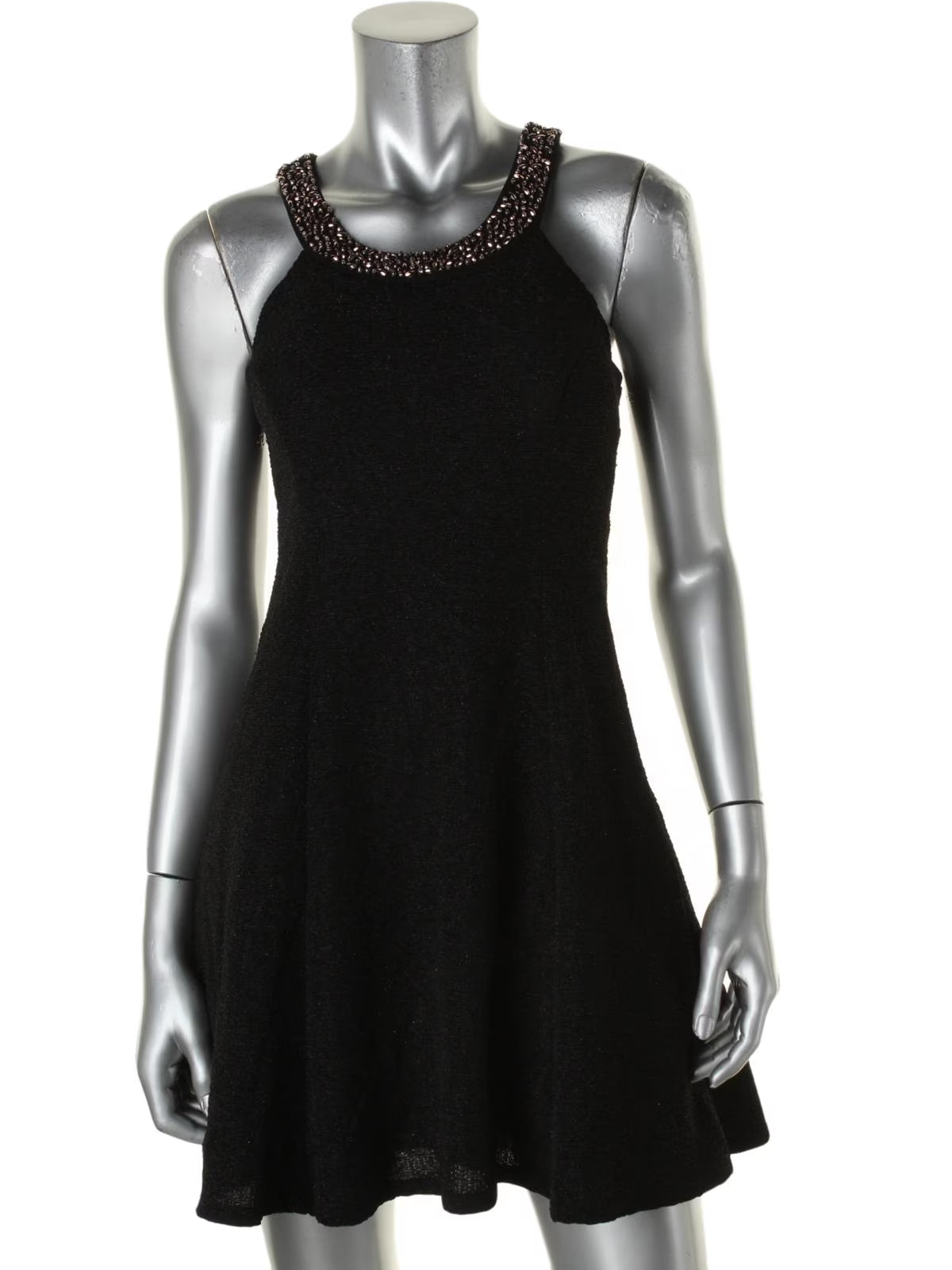 Petites Crinkled A-Line Cocktail Dress D192