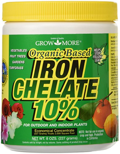 Organic Iron Chelate Concentrate (10% Iron) 8 oz Water Soluble Chelated Iron J902496