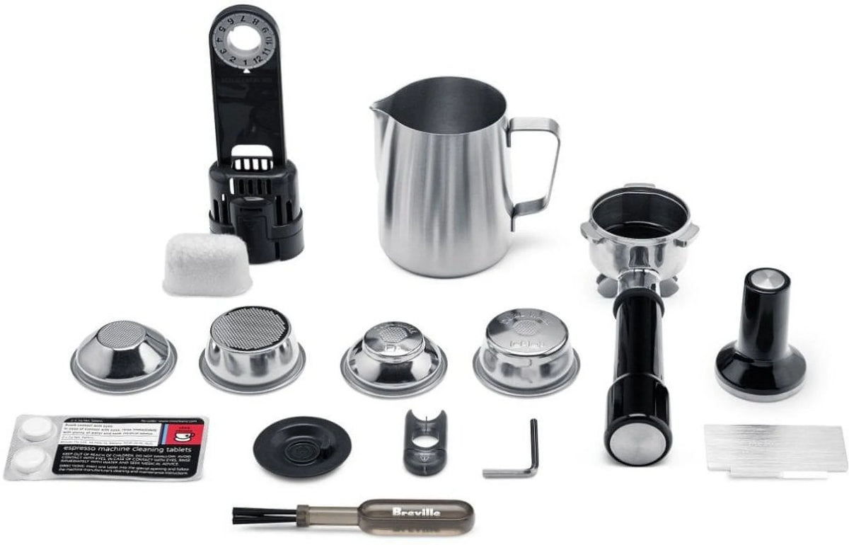 Brushed Stainless Steel Espresso Machine H822823