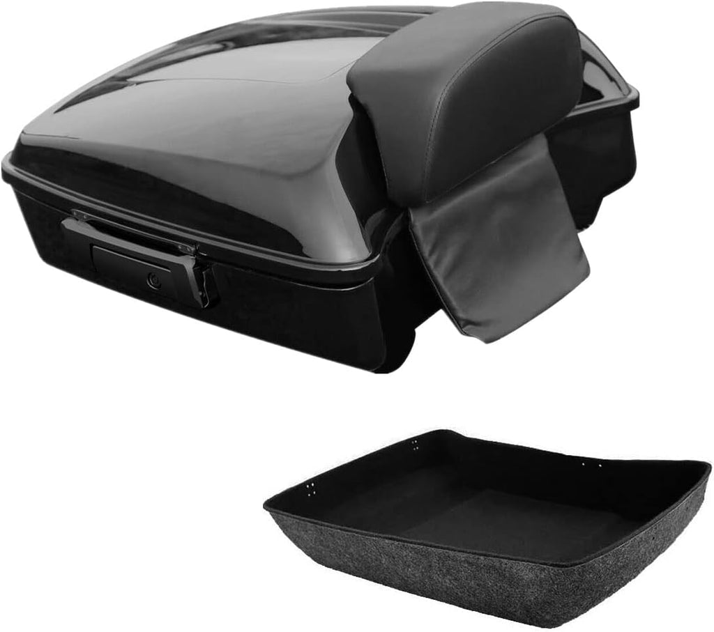 Chopped Trunk Backrest Pad Mount Rack For Harley Tour Pack Street Glide N516395