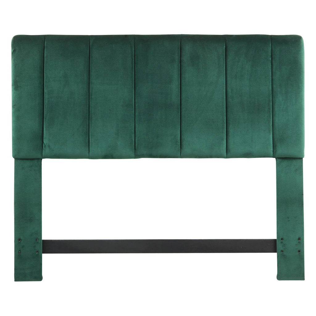 Green Velvet King Headboard V343549