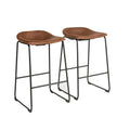 Brown Bar Stool Set of 2 B8197