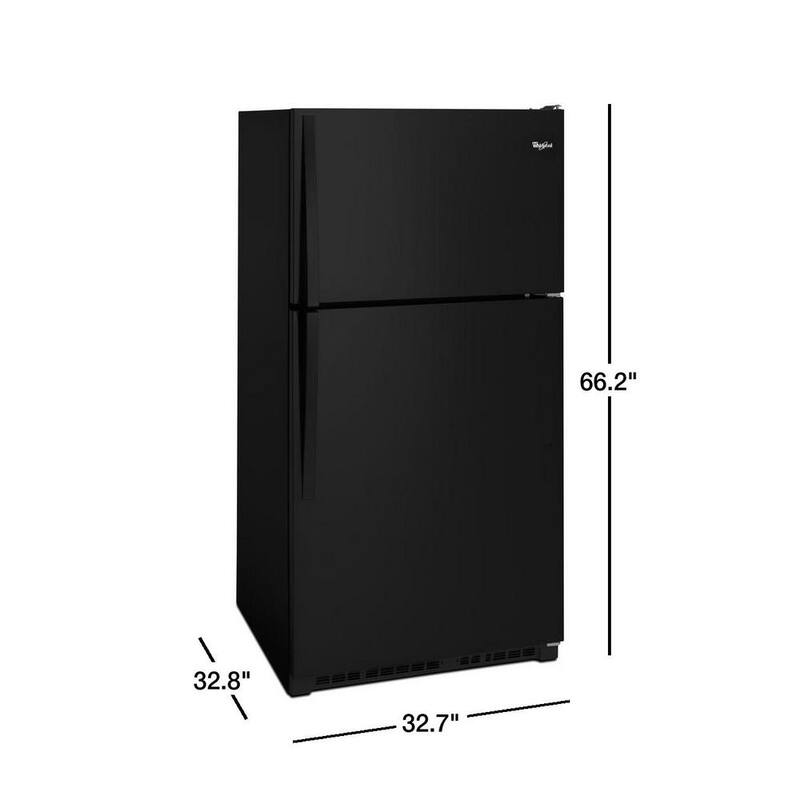 20.5 cu. ft. Top Freezer Refrigerator in Black V605027