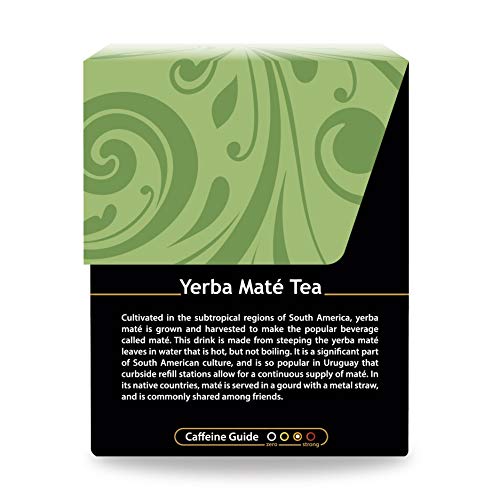 Organic Yerba Mate Tea, 18 Bleach-Free Tea Bag K225088