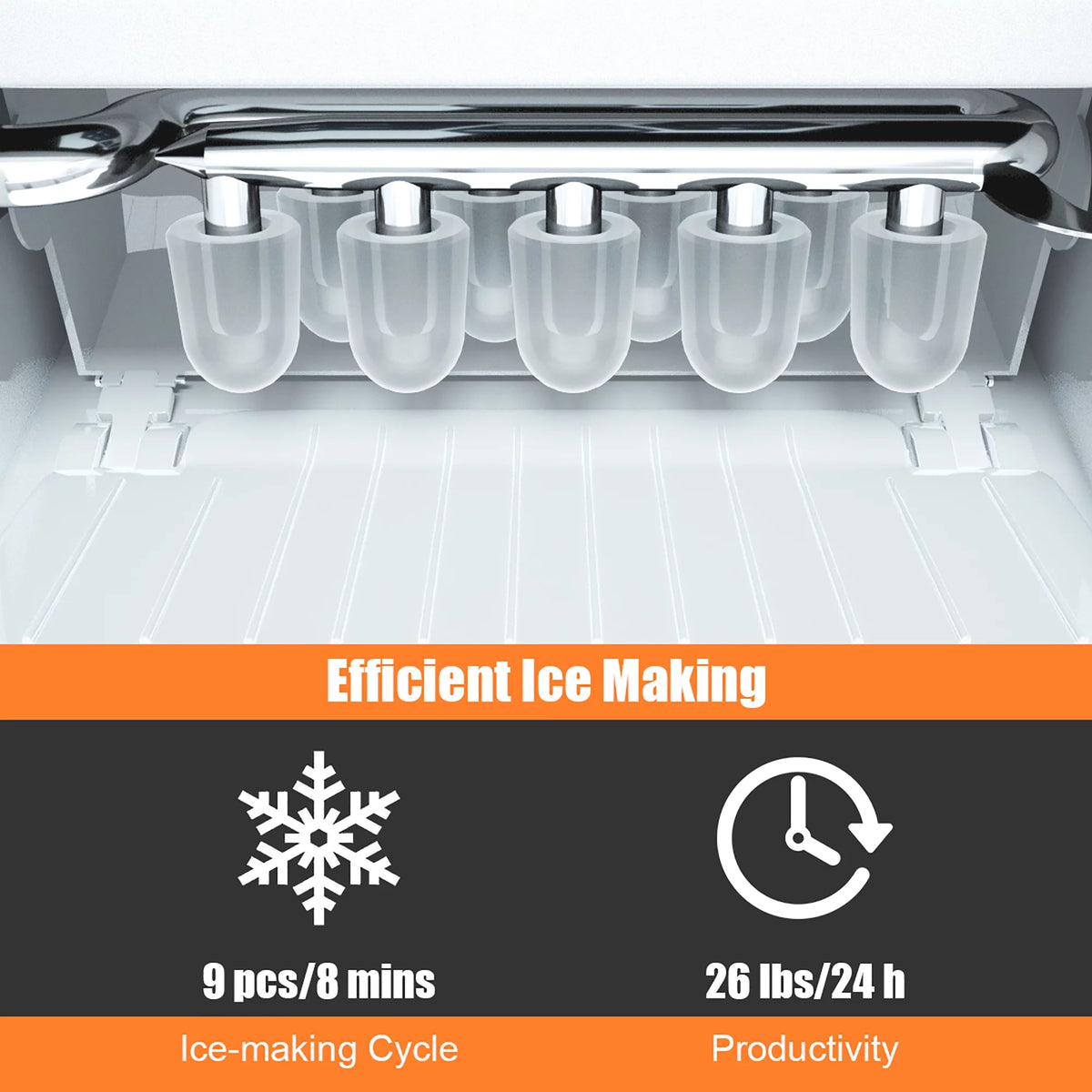 Portable Countertop Ice Maker with Scoop Q17816