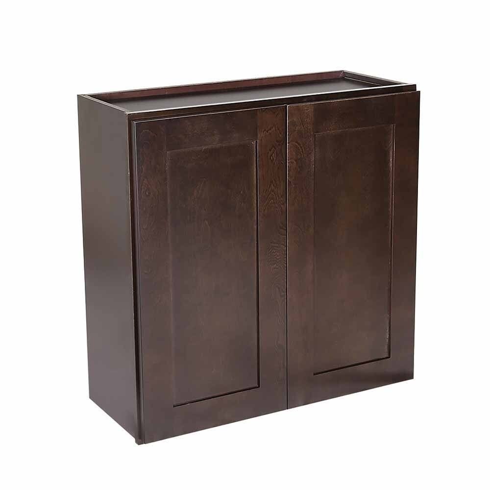 Espresso Double Door Kitchen Cabinet C838