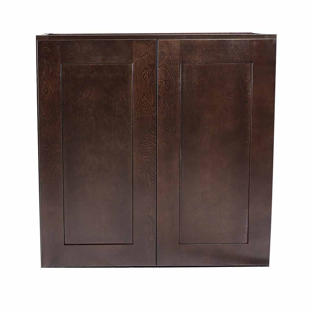 Espresso Double Door Kitchen Cabinet C838