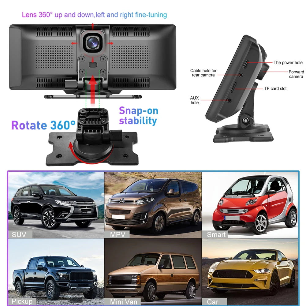 Portable Car Stereo Radio with Backup Camera D460559
