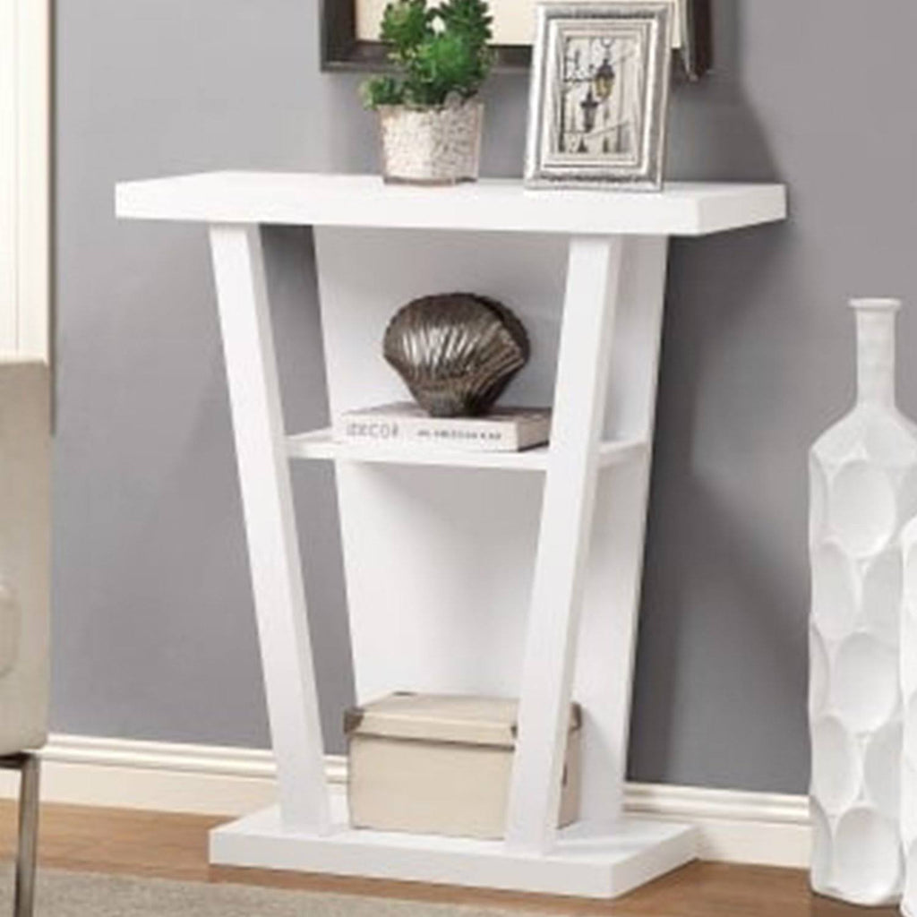 Cappuccino Finish Hollow Core Accent Table Q4154