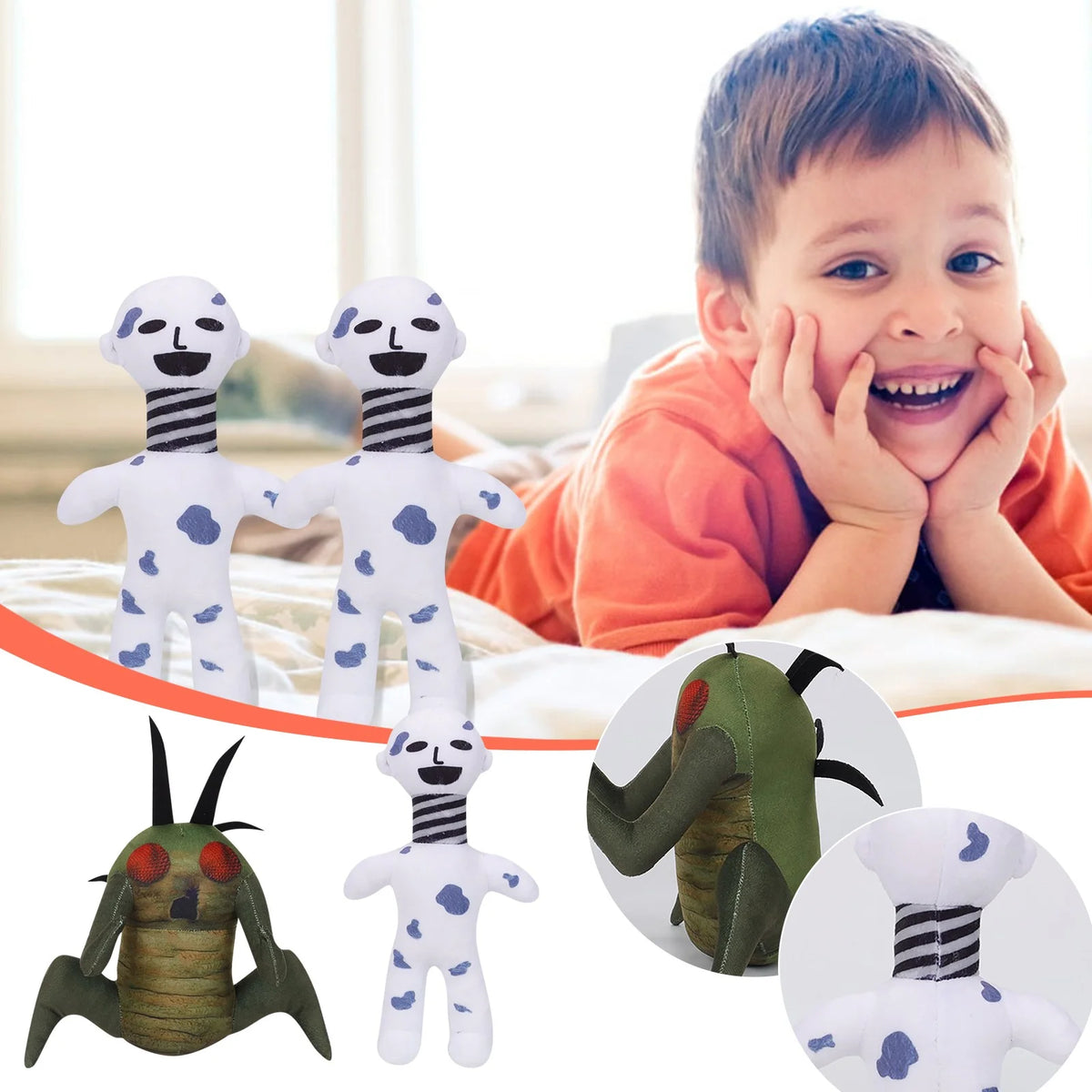 Coil-Head Plush Toy Stuffed Animal Doll U8152