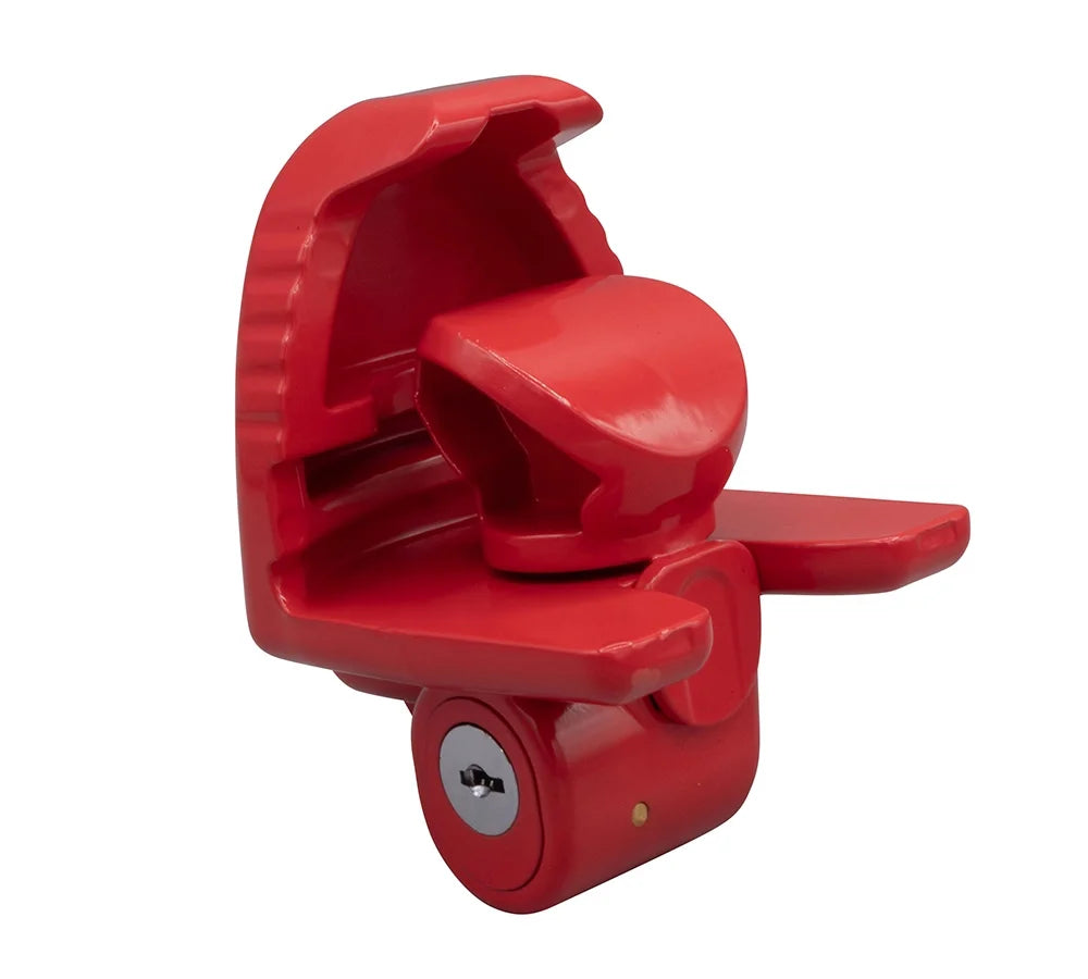 Red Steel Trailer Ball Hitch Lock A9529