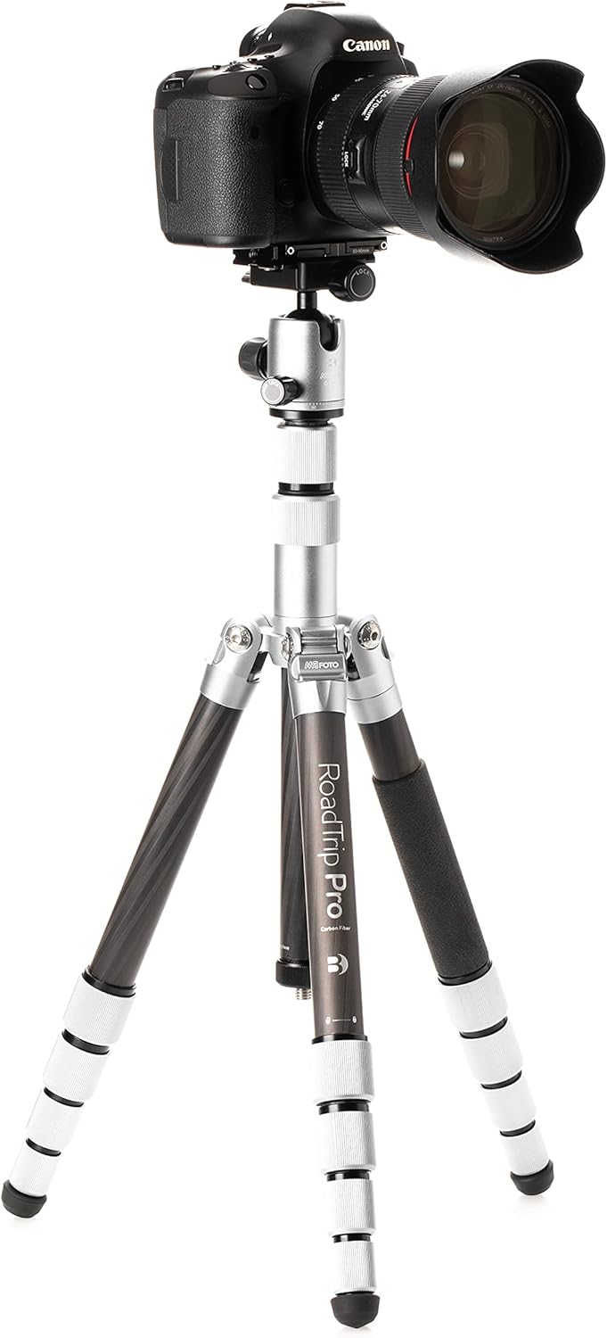 Silver 1 Series Carbon Fiber Travel Tripod with Ballhead and Monopod W900