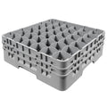 Gray 36 Compartment Glass Rack A6848