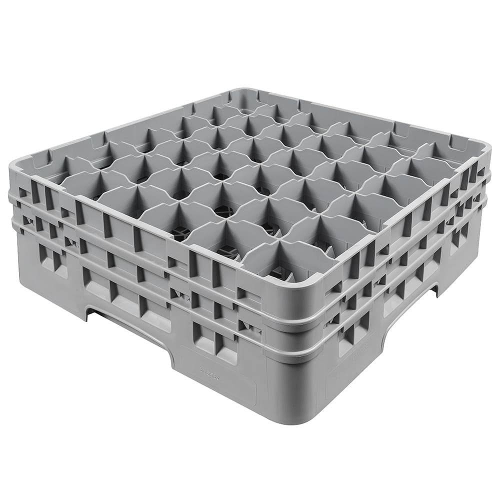 Gray 36 Compartment Glass Rack A6848