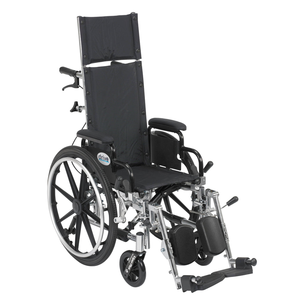 Light Weight Reclining Wheelchair with Elevating Leg Rests Q989