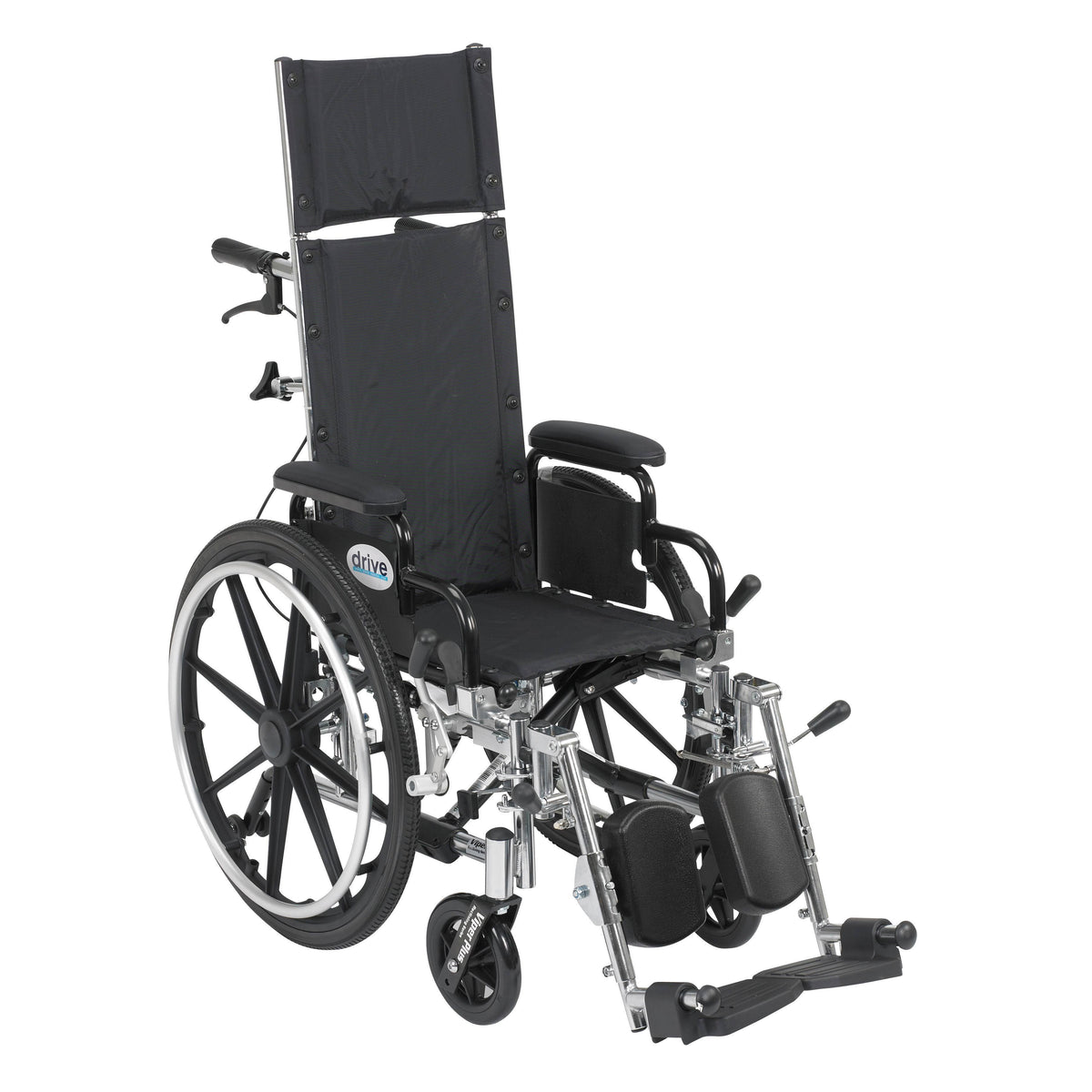 Light Weight Reclining Wheelchair with Elevating Leg Rests Q989