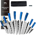 8 Piece Stainless Steel Chef Knife Set with Carry Case K6266