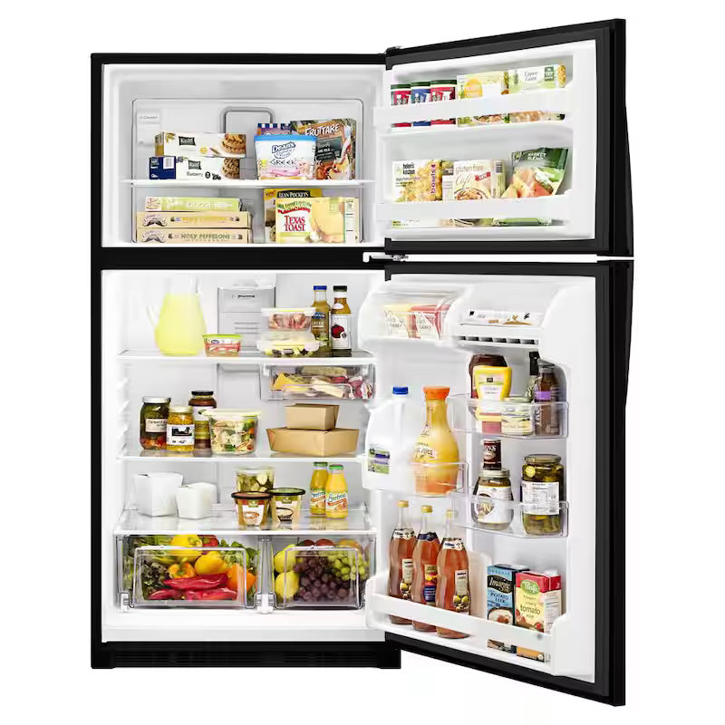 20.5 cu. ft. Top Freezer Refrigerator in Black V605027