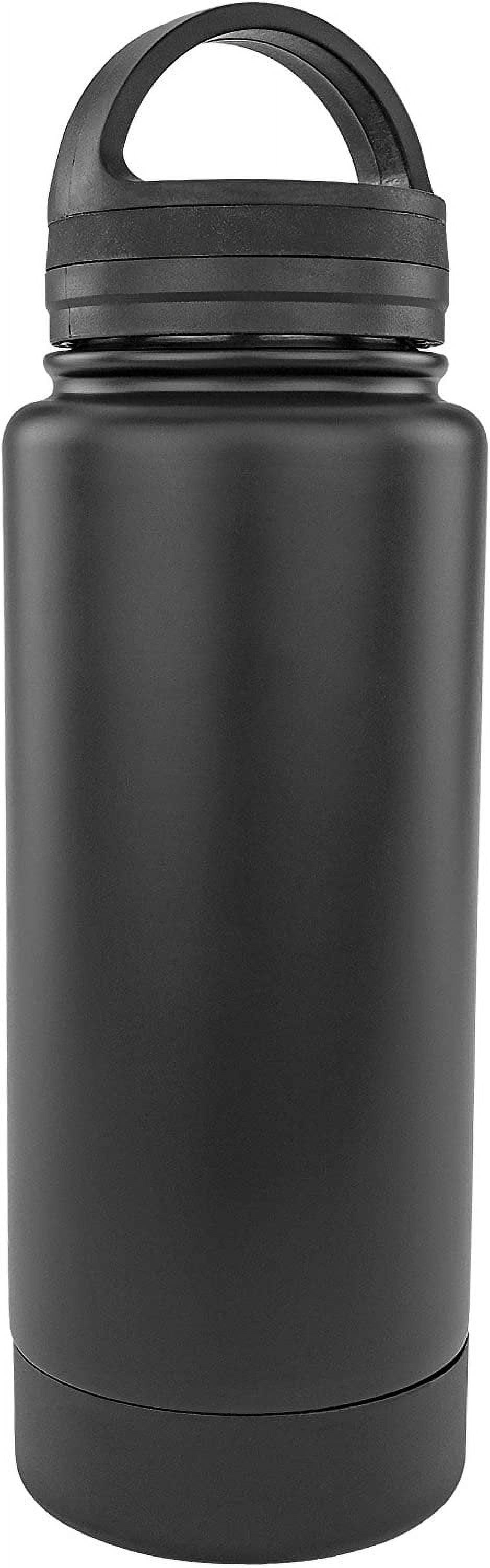 Black 12 Ounce Stainless Steel Drinking Tumbler Bottle Diversion Safe G742779