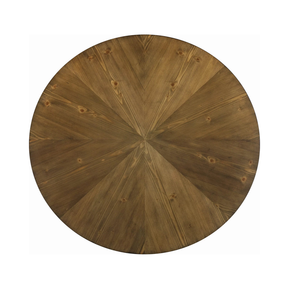 Round Coffee Table Dark Brown and Black Y685408