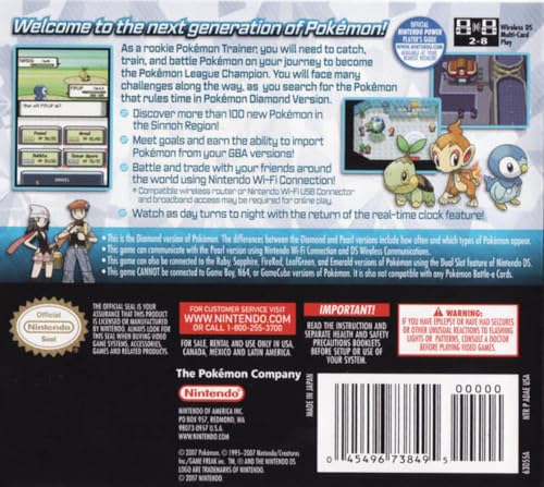 Pokemon Diamond Version A7288