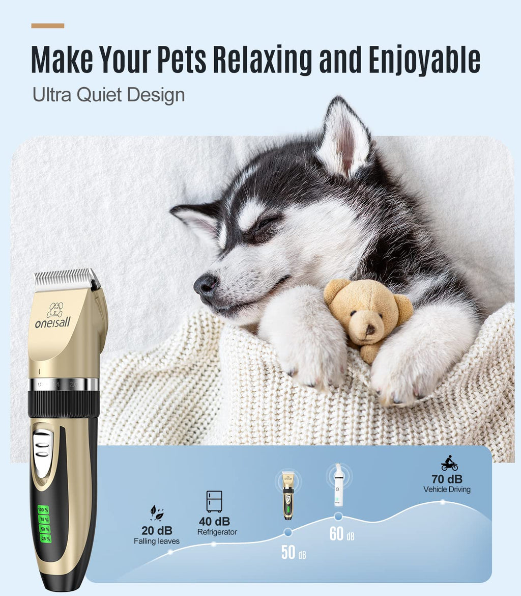 2 in 1 Cordless Dog Clippers and Paw Trimmer Kit Pack of 2 Y3042