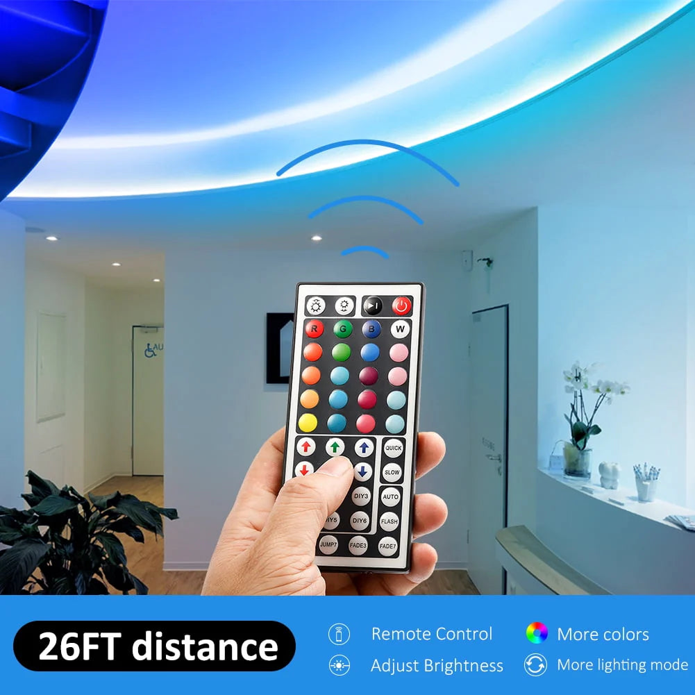LED Strip Light 32.8ft with Remote Control and 12V Power Supply I679218