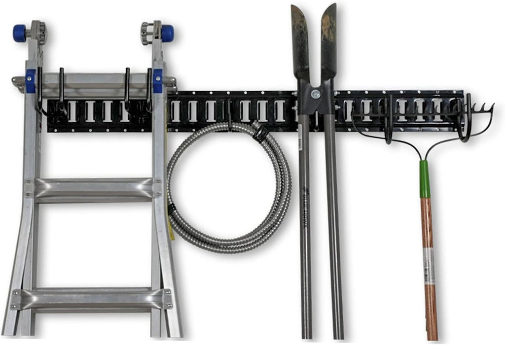 7-Piece Steel Tool Storage Rack Set with 4' Rail M362181