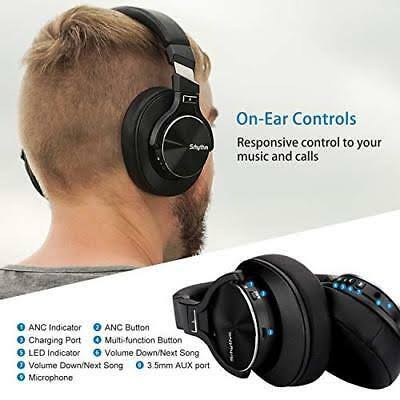 Active Noise Cancelling Bluetooth Headphones with Microphone I57142