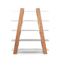 Acacia Wood Bookcase in Natural Gray F3129