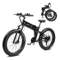 750W 48V 12AH Removable Battery 26" Fat Tire Folding Electric Bike D11534