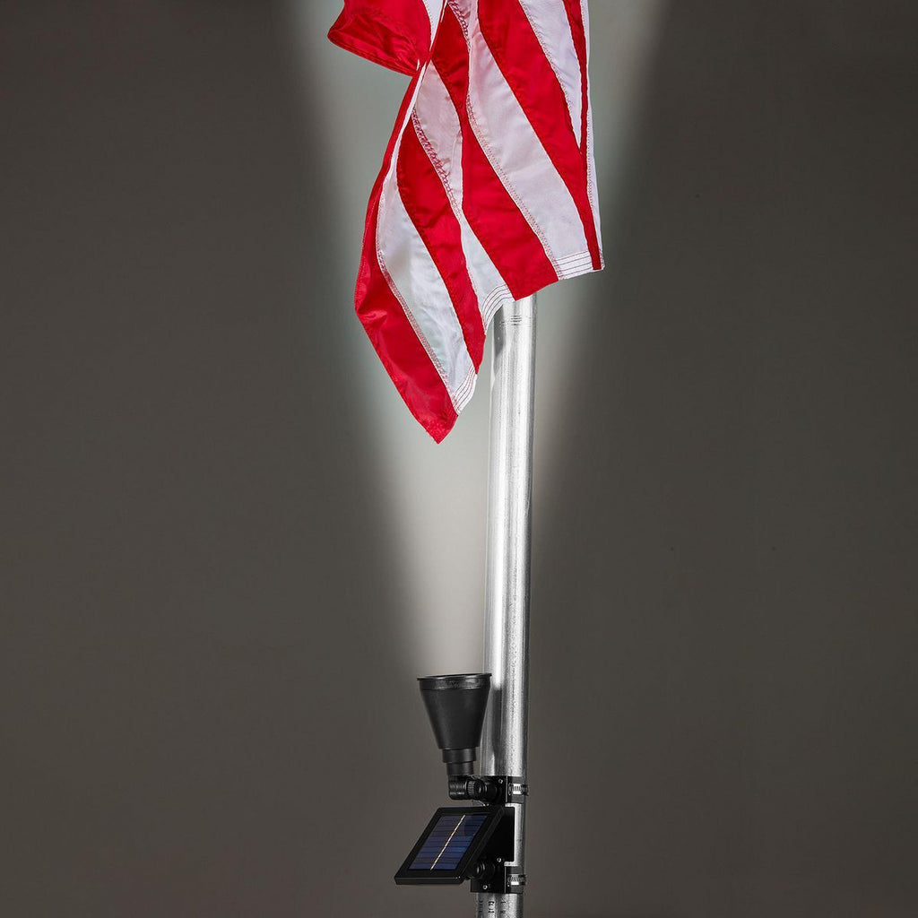 Solar LED Black Flagpole Light C999