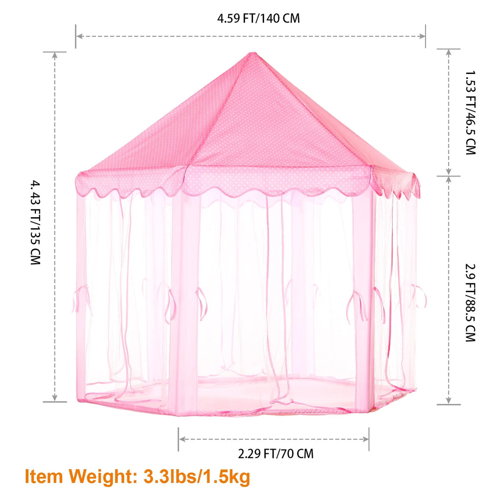 Princess Castle Tent Playhouse with Carry Case K794