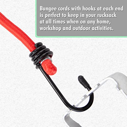 32 Piece Bungee Cords Assortment with Hooks V34102