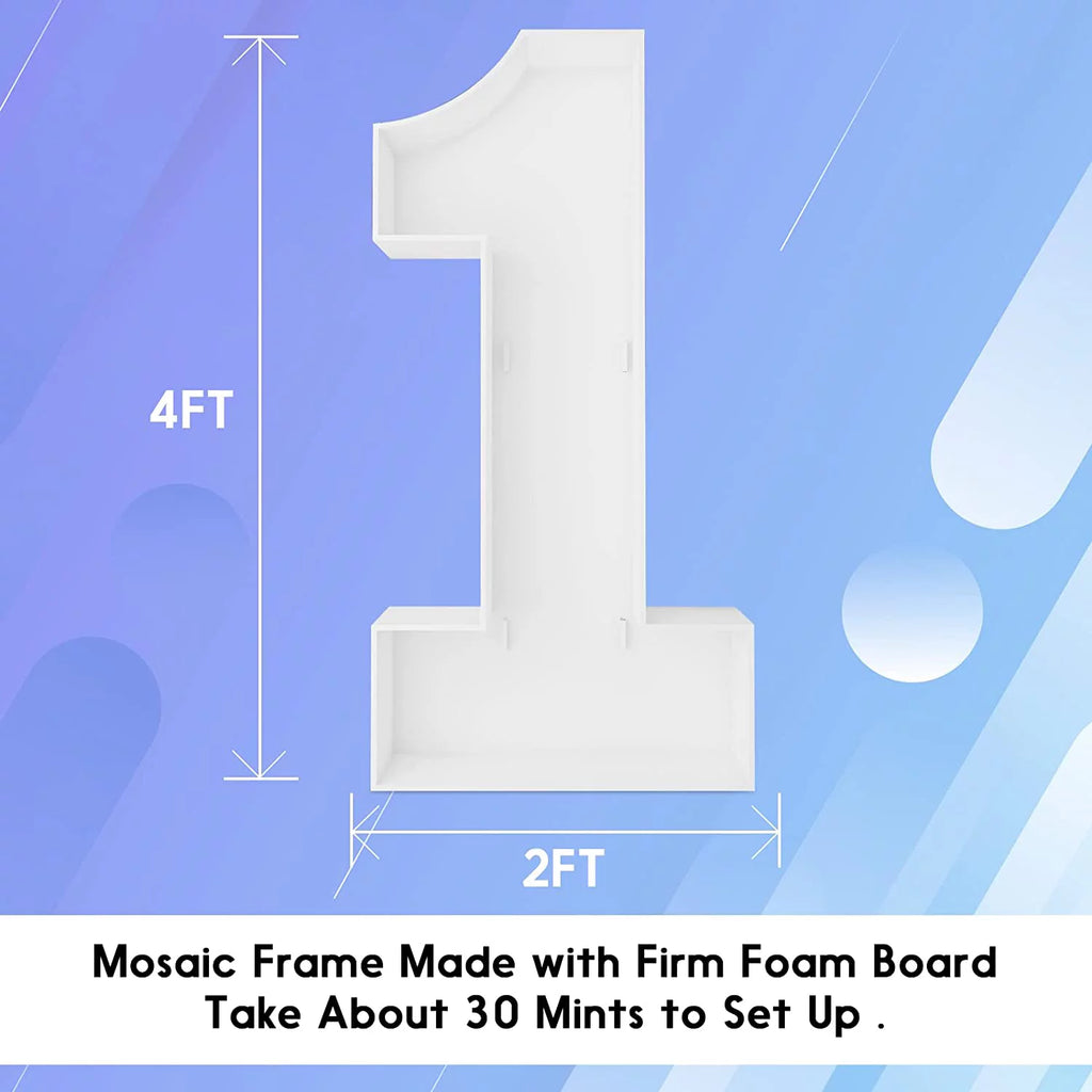 4ft Marquee Numbers Mosaic Balloon Frame Kit U902851
