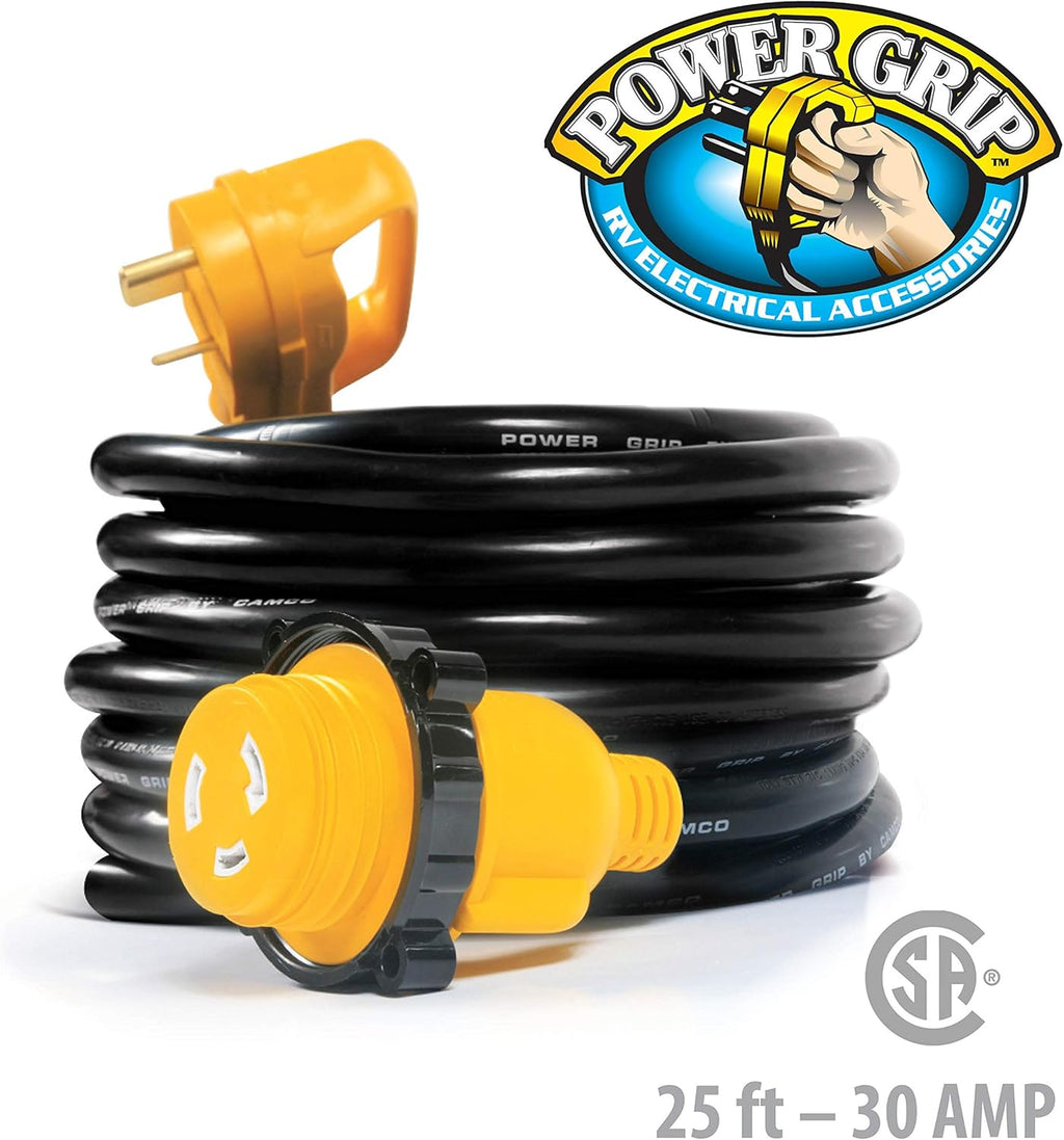 25' Extension Cord with 30M/30F Straight Locking Adapter W73253