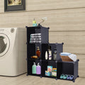 Black 6 Cube Storage Shelves P171