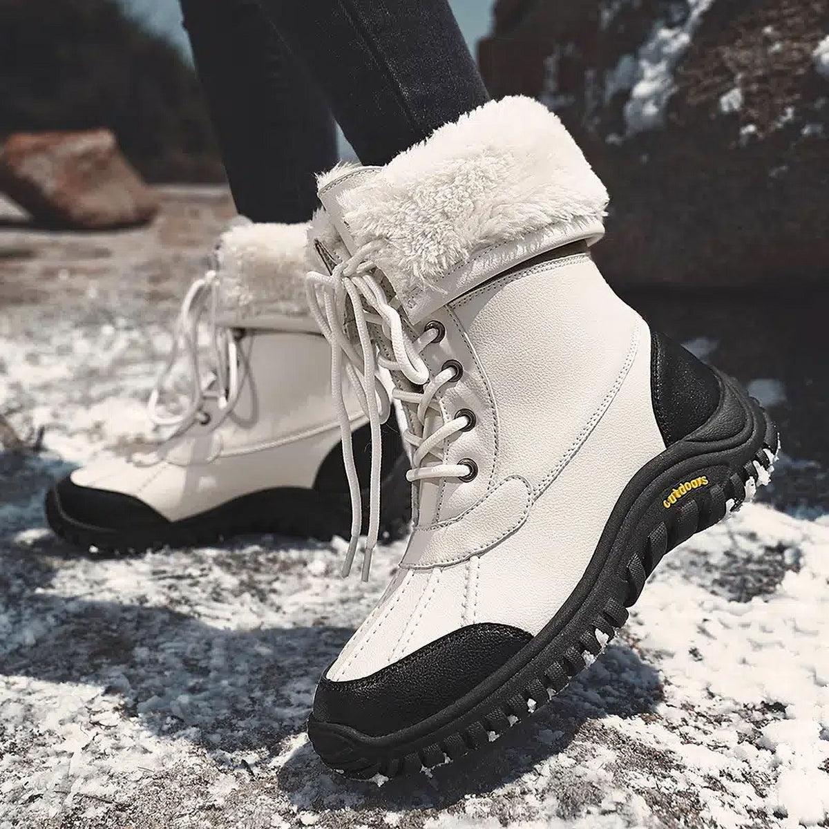 Women‘s Winter Foldable Tube Snow Boots Q5006
