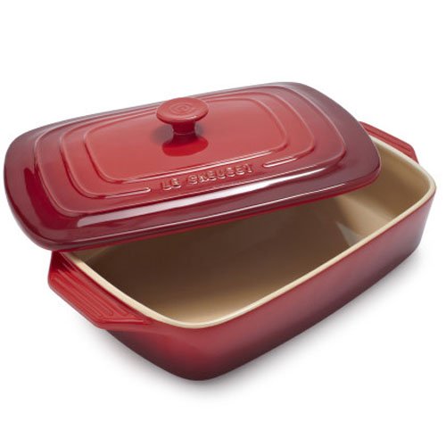 Stoneware Covered Rectangular Casserole, 3.5 qt. X712424