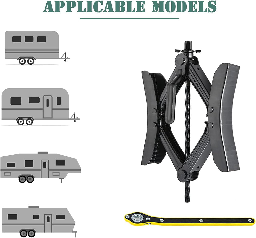 Camper Wheel Chock X Shaped RV Chocks Stabilizer Tire Wheel Chock Pair Z750