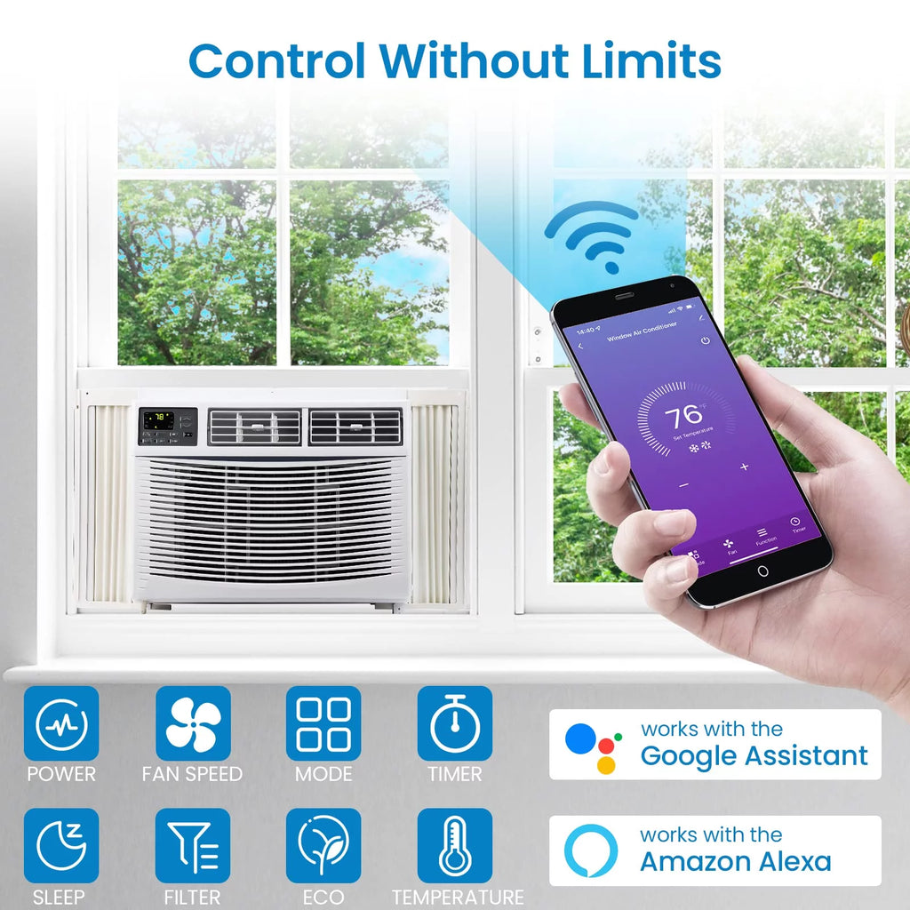 10000 BTU Smart Window Air Conditioner V8345