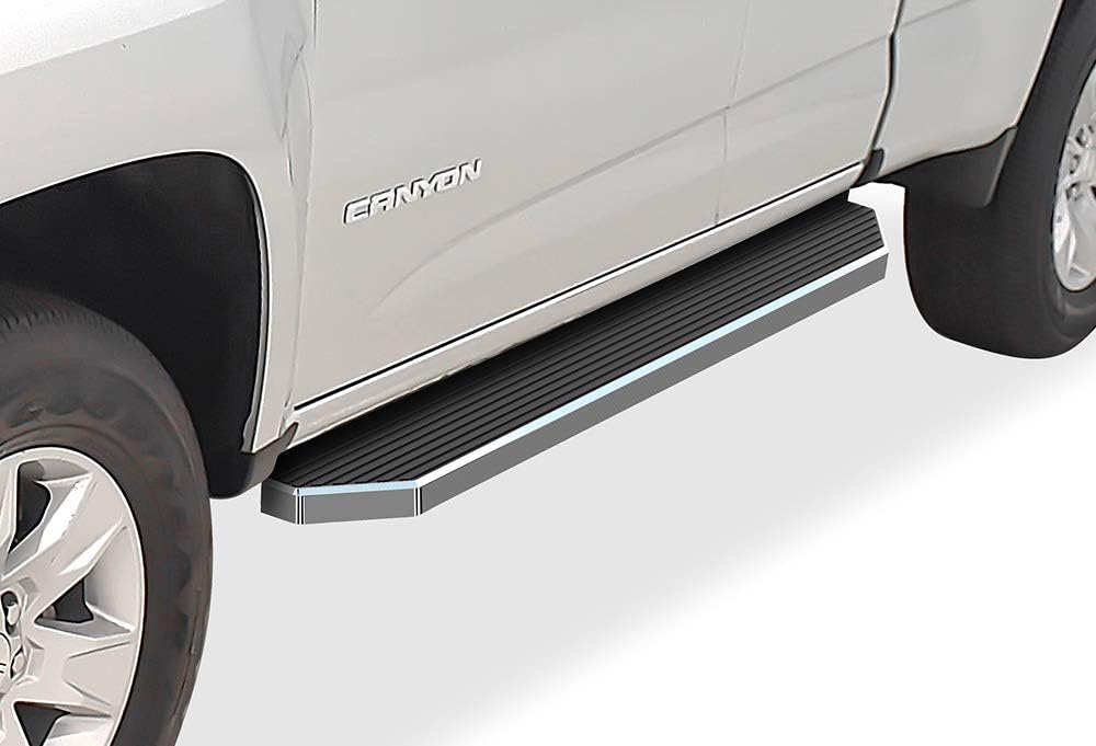 Black Powder Coated Stainless Steel Running Boards Nerf Bars Side Steps Step Rails S9843