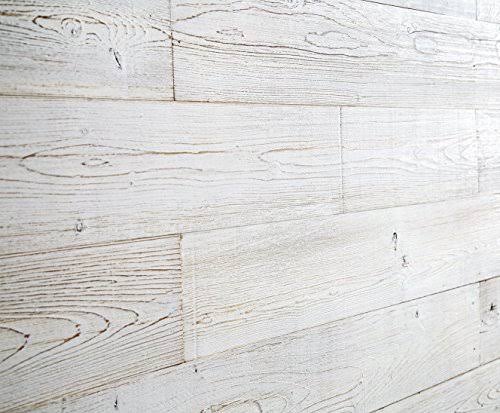 Peel and Stick Wood Panels 19.5 Sq. ft. per Box White Washed G780917