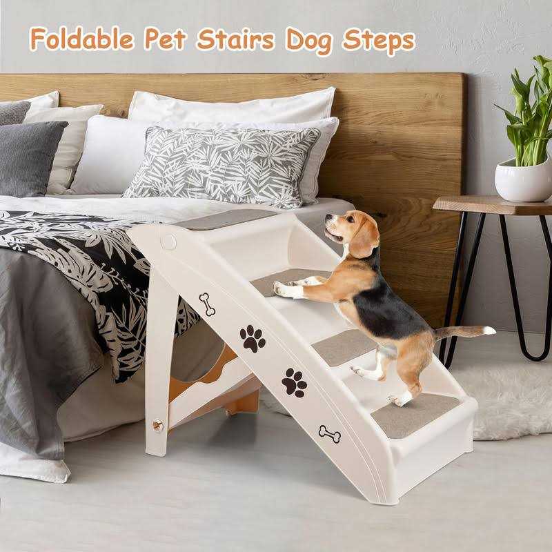 Foldable Dog Stairs with Storage O30177