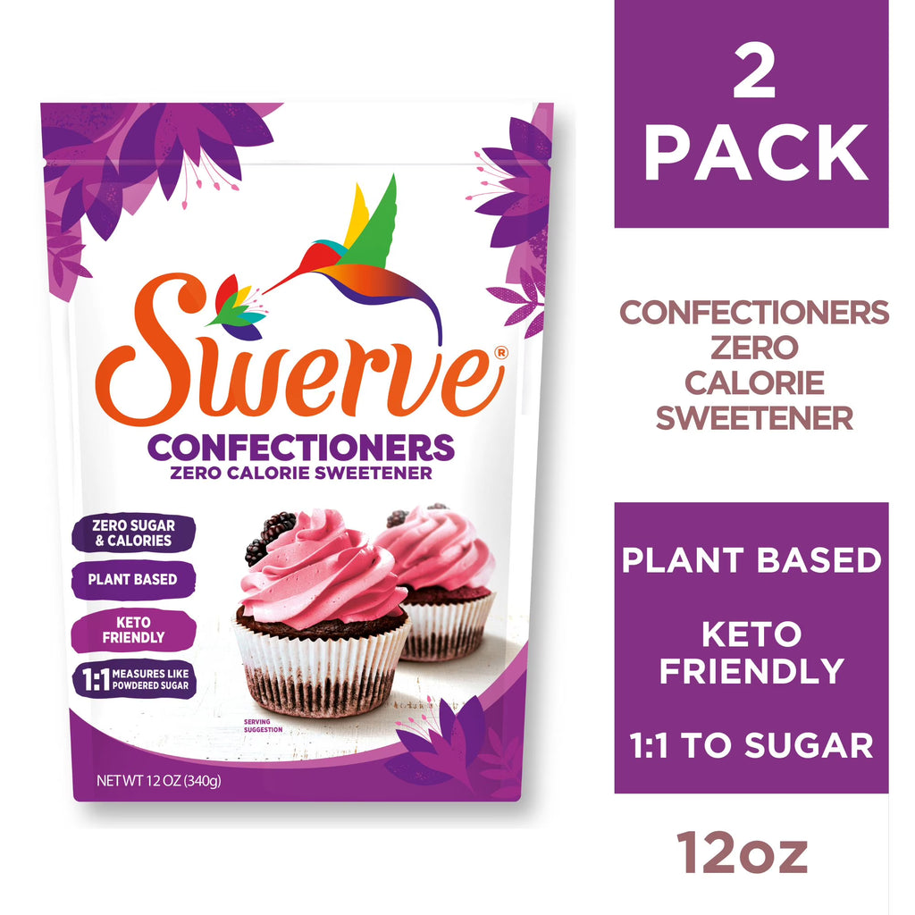 Powdered Sugar Substitute Sweetener, Zero Calorie, Keto, 12oz - 2 Pack O357965