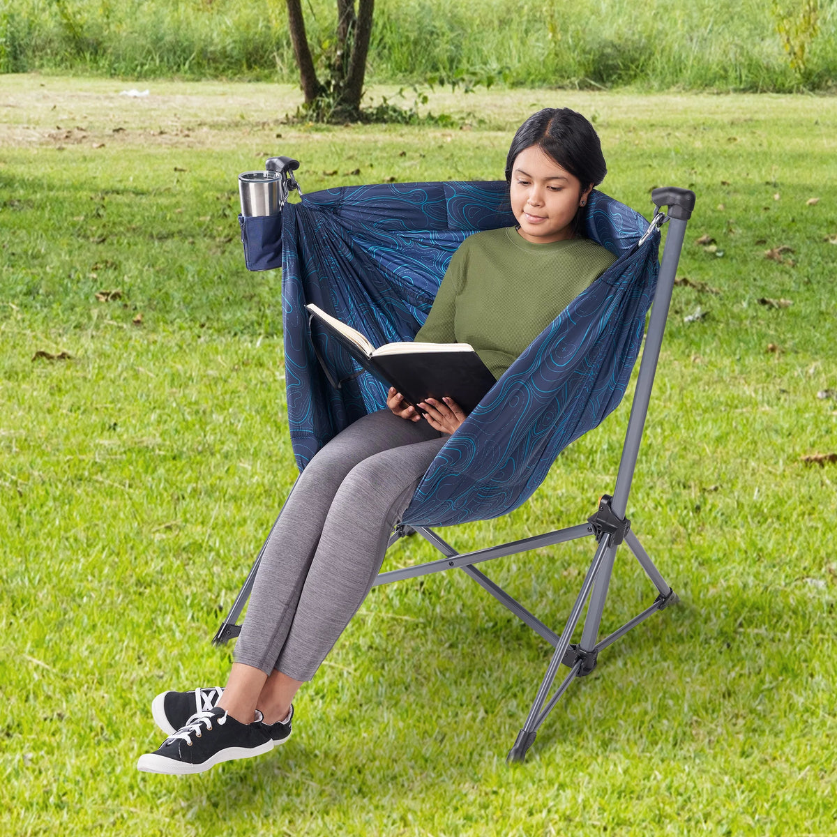 Portable Nylon Hammock Camping Chair C487