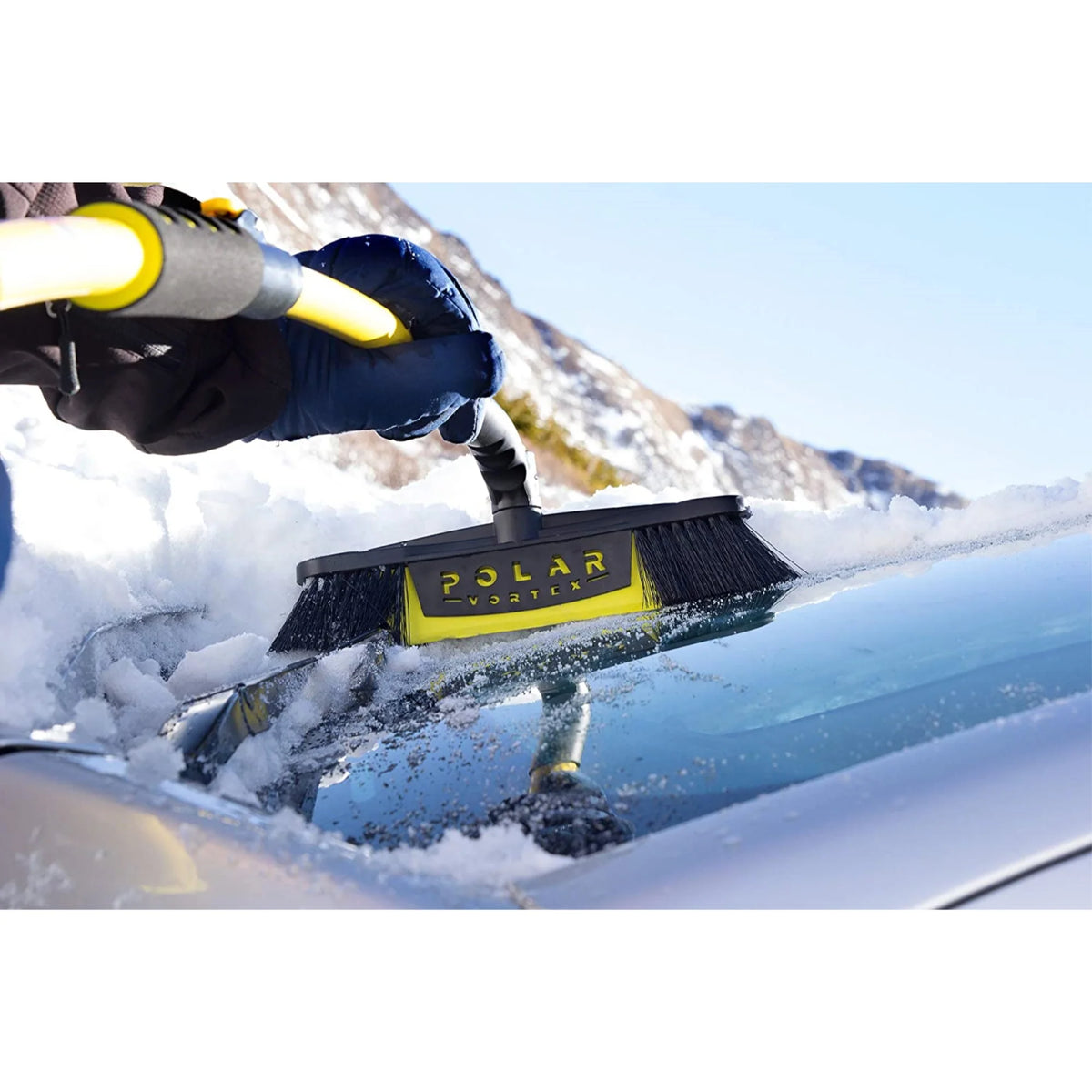 Snow Broom and Scraper Black/Yellow G625143
