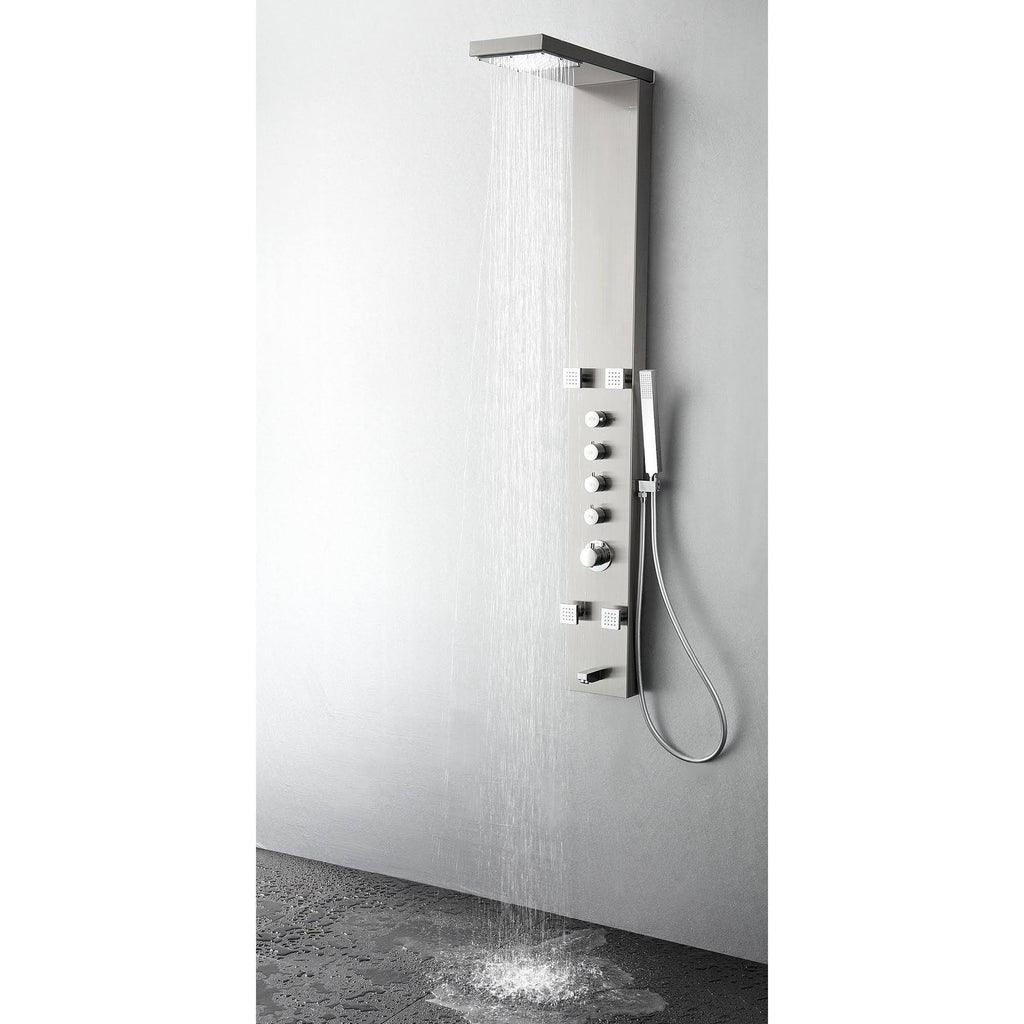 Stainless Steel Thermostatic Shower Massage Panel S995659