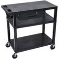 Presentation Cart 3 Shelves with Drawer M4999