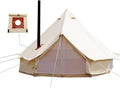 4 Season Cotton Canvas Bell Tent with Stove Hole and Electric Cable Hole H3620